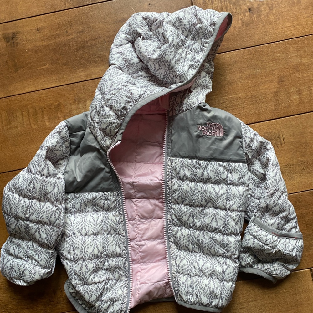 North Face 12-18M theroball coat reversible